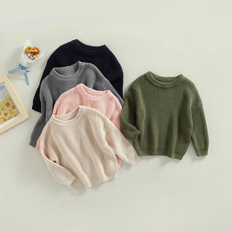 Cool colored knitted sweaters