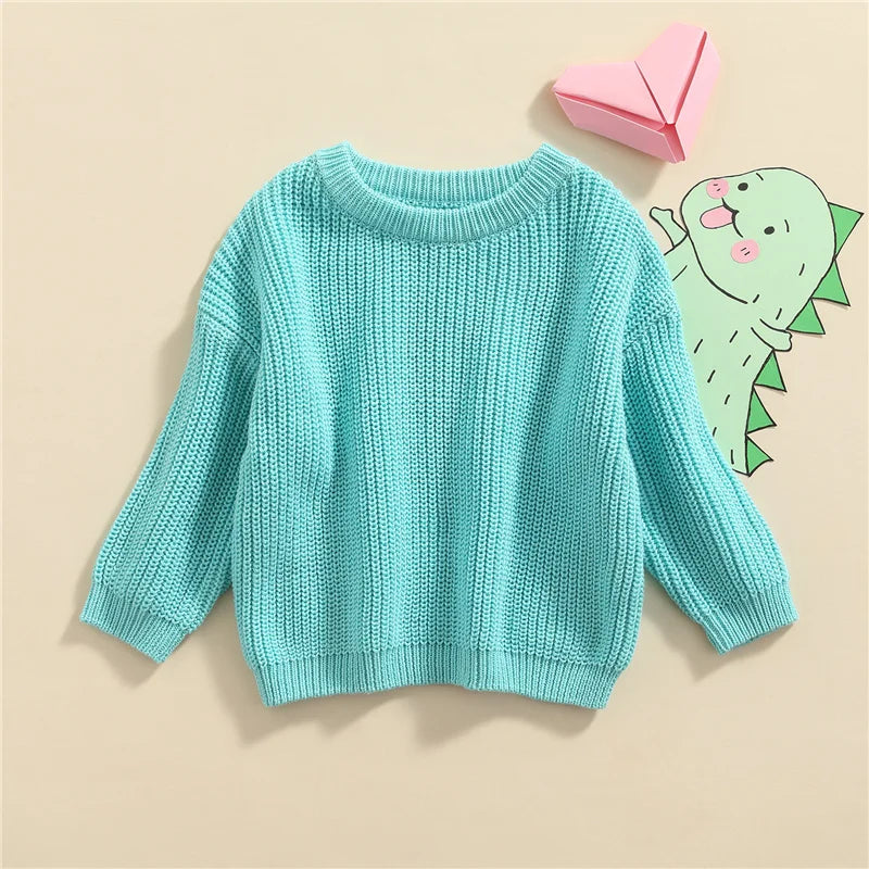 Cool colored knitted sweaters
