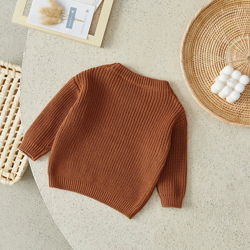 Cool colored knitted sweaters