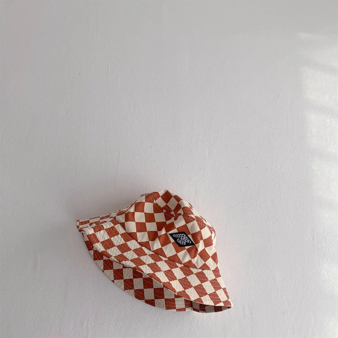 Checkered bucket hats