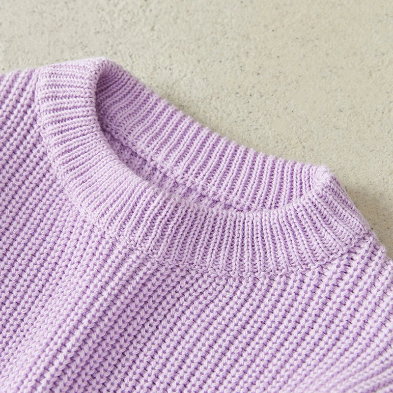 Cool colored knitted sweaters
