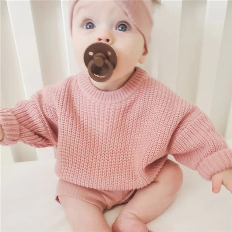 Cool colored knitted sweaters
