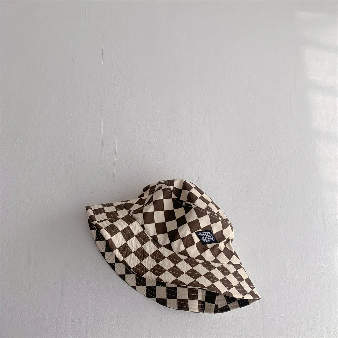 Checkered bucket hats