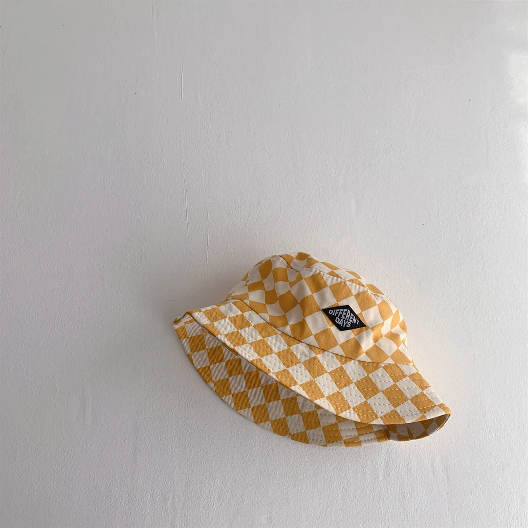 Checkered bucket hats