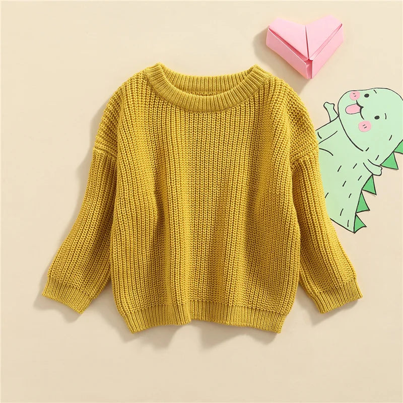 Cool colored knitted sweaters