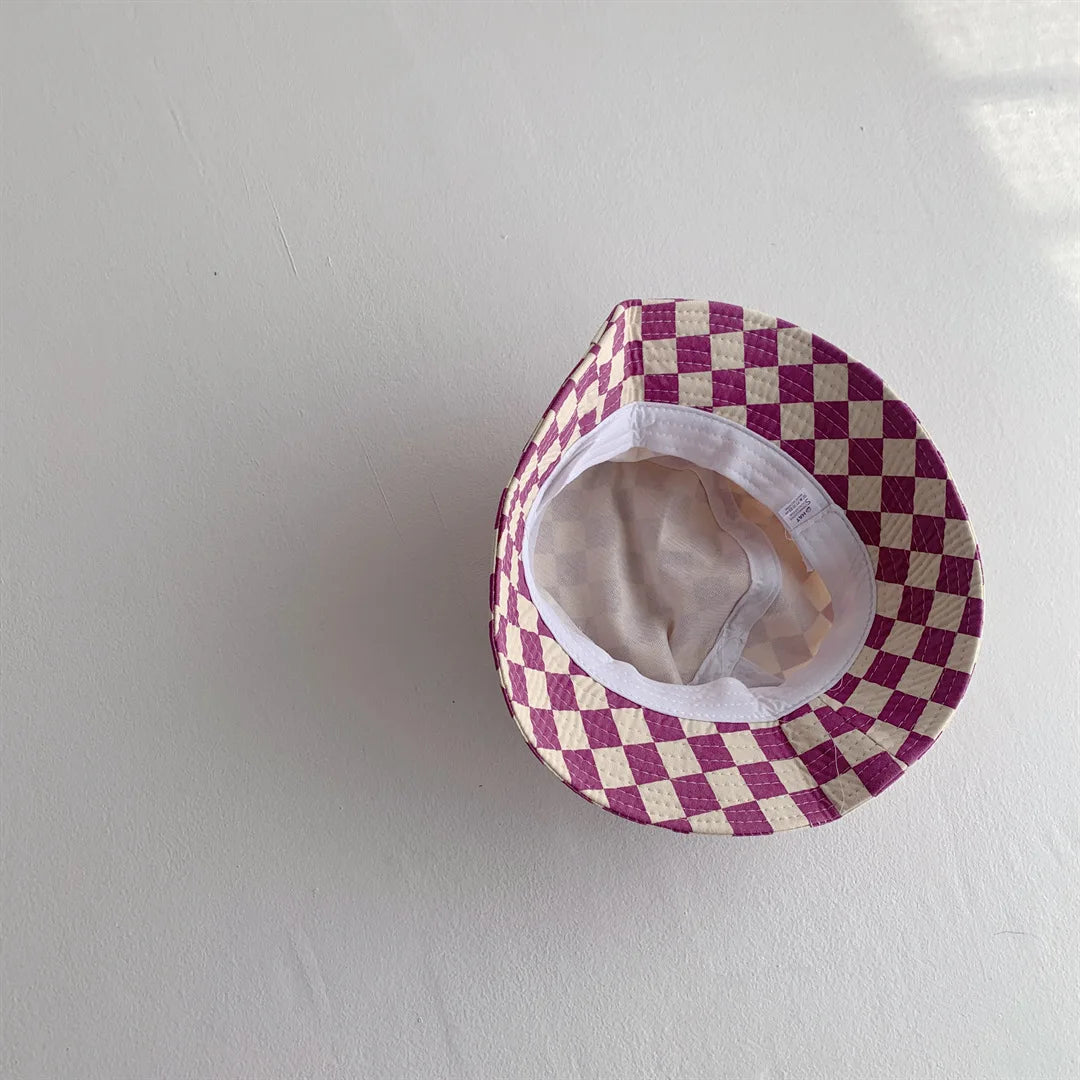 Checkered bucket hats