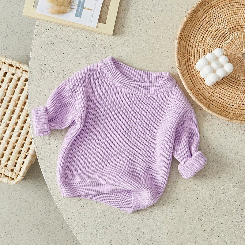 Cool colored knitted sweaters