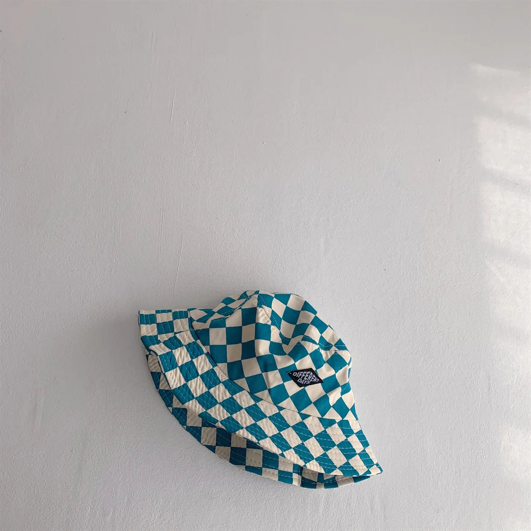 Checkered bucket hats