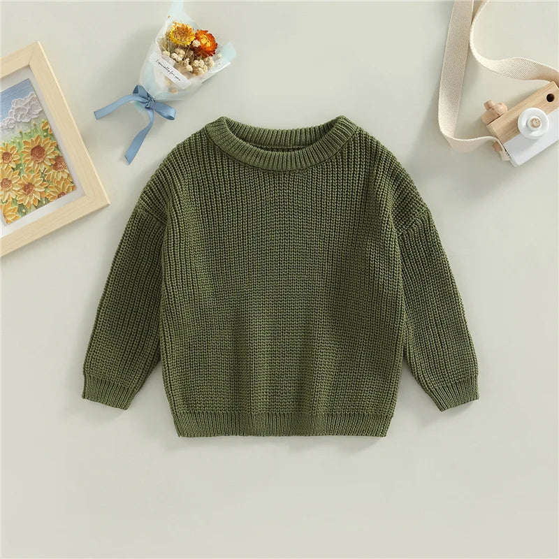 Cool colored knitted sweaters