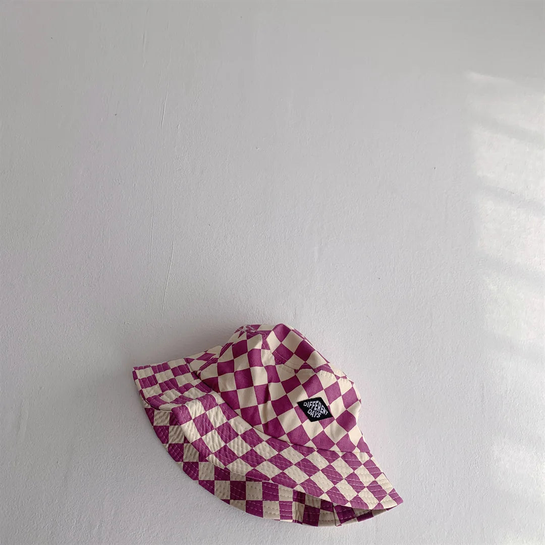 Checkered bucket hats