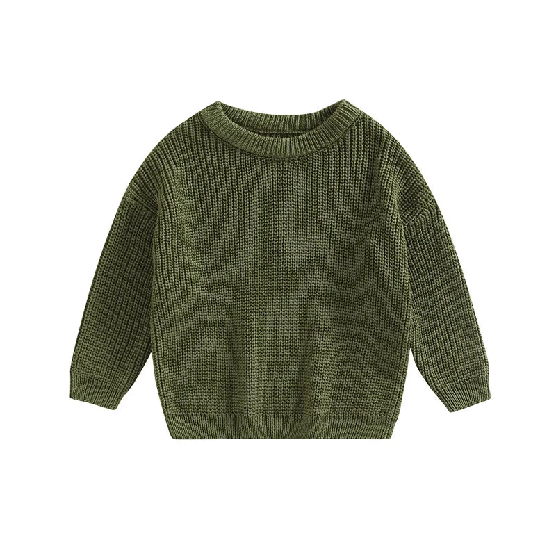 Neutral colored knitted sweaters