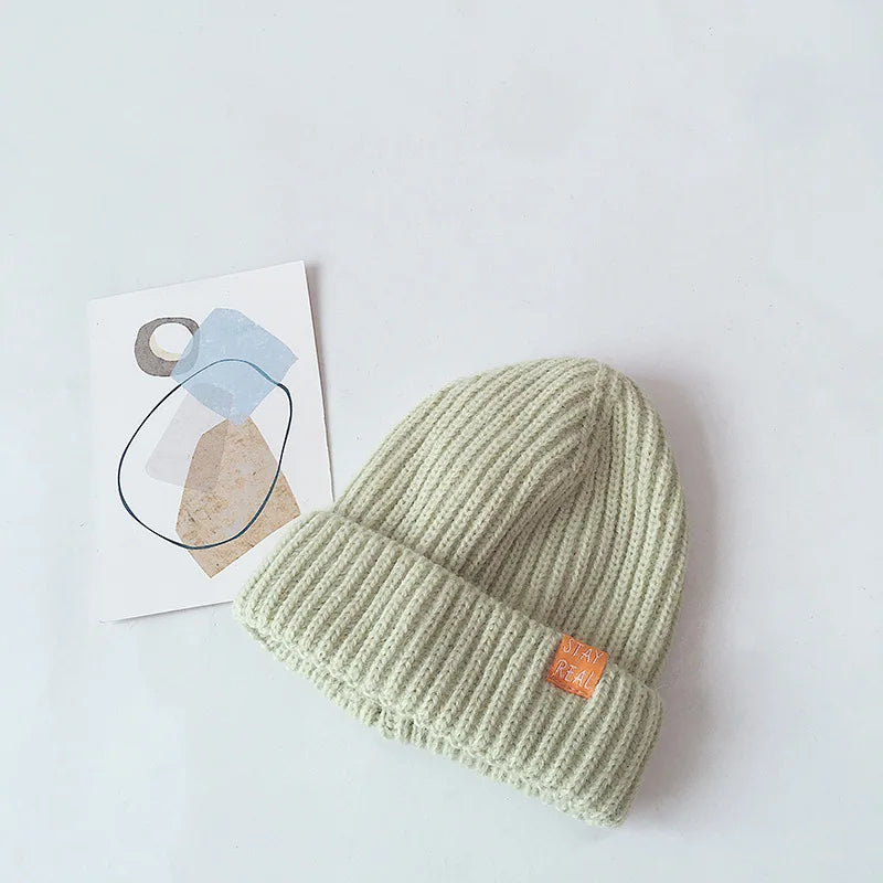 Stay real beanie -Light green-
